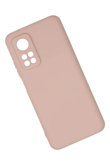 Newface Xiaomi Mi 10T Kılıf Nano içi Kadife Silikon - Pudra resmi
