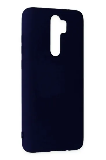 Newface Xiaomi Redmi Note 8 Pro Kılıf Nano içi Kadife Silikon - Lacivert resmi