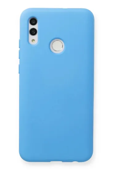 Newface Huawei P Smart 2019 Kılıf Nano içi Kadife Silikon - Mavi resmi
