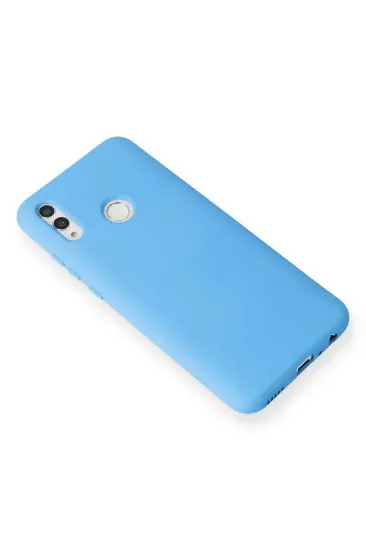 Newface Huawei P Smart 2019 Kılıf Nano içi Kadife Silikon - Mavi resmi