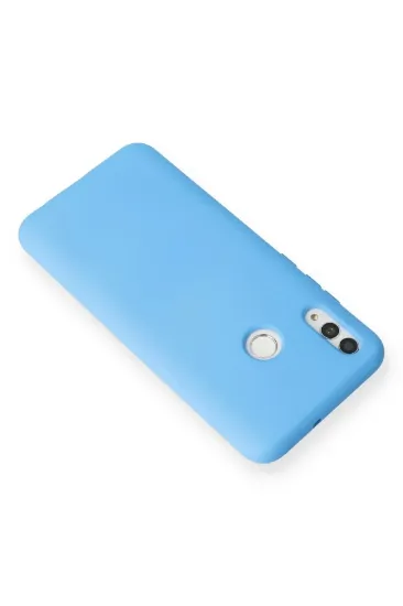 Newface Huawei P Smart 2019 Kılıf Nano içi Kadife Silikon - Mavi resmi