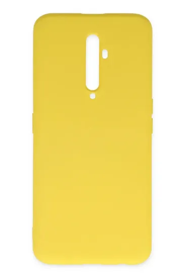 Newface Oppo Reno 2Z Kılıf Nano içi Kadife Silikon - Sarı resmi