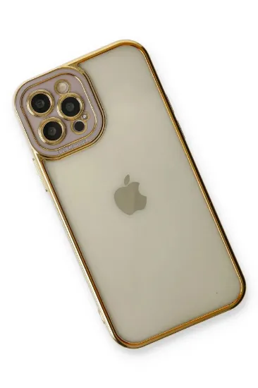 Newface iPhone 12 Pro Max Kılıf Liva Lens Silikon - Lila resmi