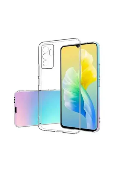 Newface Vivo V23 5G Kılıf Lüx Şeffaf Silikon resmi