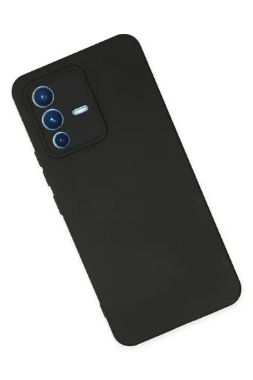 Newface Vivo V23 5G Kılıf Nano içi Kadife Silikon - Siyah resmi