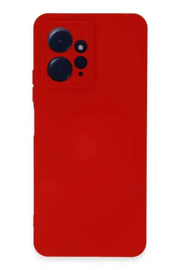 Newface Xiaomi Redmi Note 12 4G Kılıf Nano içi Kadife Silikon - Kırmızı resmi