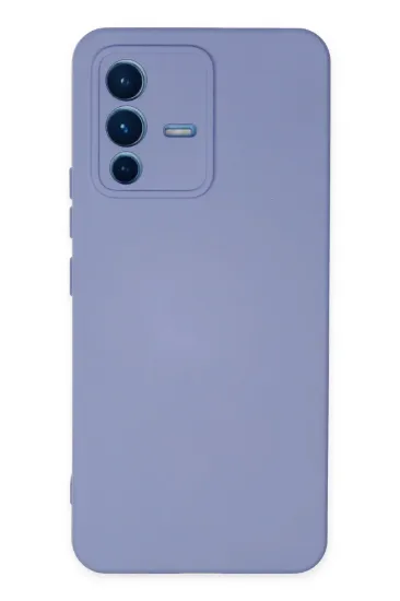 Newface Vivo V23 5G Kılıf Nano içi Kadife Silikon - Lila resmi