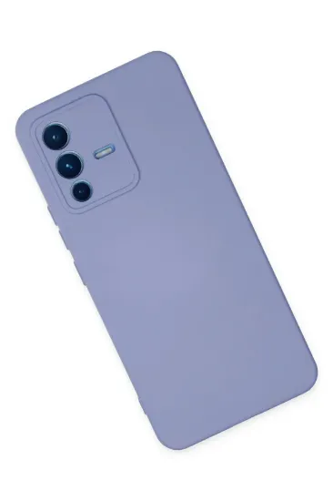 Newface Vivo V23 5G Kılıf Nano içi Kadife Silikon - Lila resmi