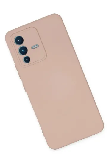 Newface Vivo V23 5G Kılıf Nano içi Kadife Silikon - Pudra resmi