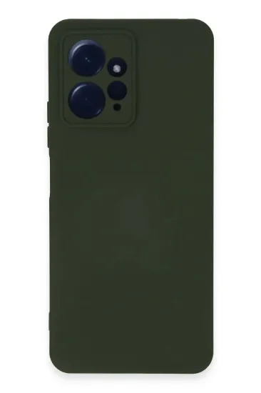 Newface Xiaomi Redmi Note 12 4G Kılıf Nano içi Kadife Silikon - Koyu Yeşil resmi