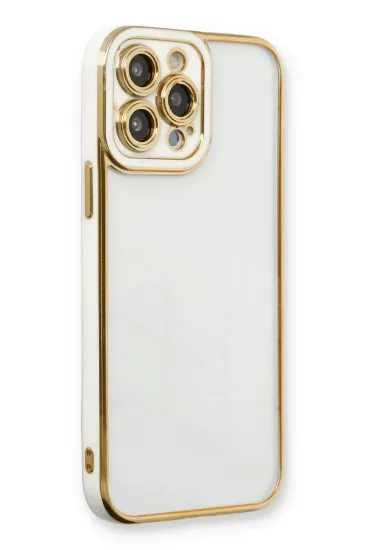 Newface iPhone 13 Pro Kılıf Liva Lens Silikon - Beyaz resmi