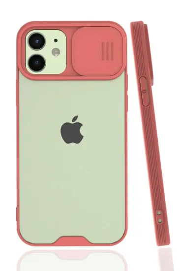 Newface iPhone 12 Kılıf Platin Kamera Koruma Silikon - Pembe resmi