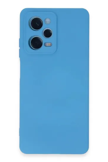 Newface Xiaomi Redmi Note 12 Pro 5G Kılıf Nano içi Kadife Silikon - Mavi resmi