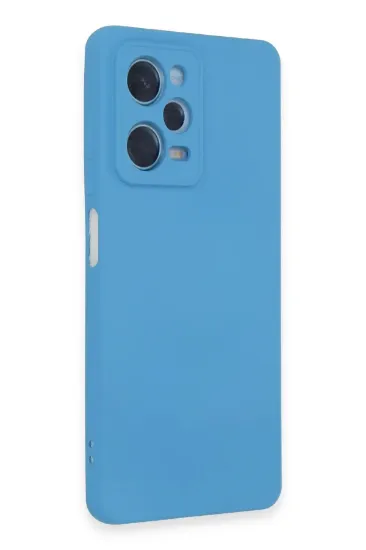 Newface Xiaomi Redmi Note 12 Pro 5G Kılıf Nano içi Kadife Silikon - Mavi resmi