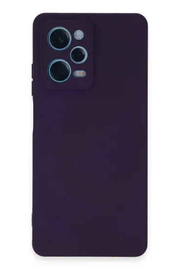 Newface Xiaomi Redmi Note 12 Pro 5G Kılıf Nano içi Kadife Silikon - Mor resmi