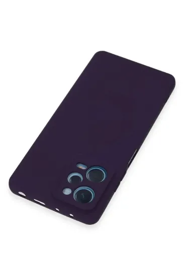 Newface Xiaomi Redmi Note 12 Pro 5G Kılıf Nano içi Kadife Silikon - Mor resmi