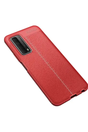 Newface Huawei P Smart 2021 Kılıf Auto Focus Kapak - Kırmızı resmi