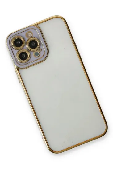 Newface iPhone 13 Pro Kılıf Liva Lens Silikon - Lila resmi
