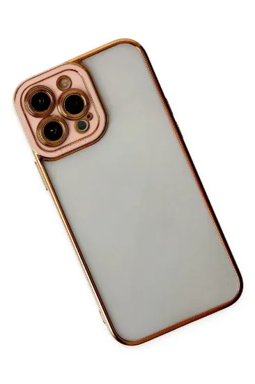 Newface iPhone 13 Pro Kılıf Liva Lens Silikon - Rose resmi