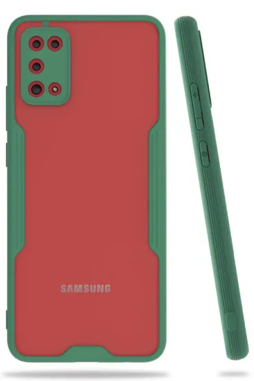 Newface Samsung Galaxy A02S Kılıf Platin Silikon - Yeşil resmi