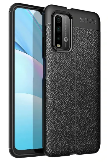 Newface Xiaomi Redmi 9T Kılıf Auto Focus Kapak - Siyah resmi