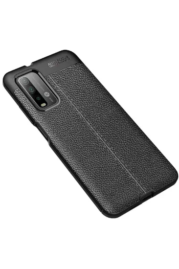Newface Xiaomi Redmi 9T Kılıf Auto Focus Kapak - Siyah resmi