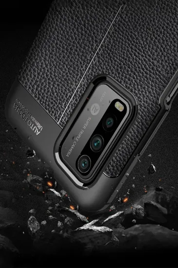 Newface Xiaomi Redmi 9T Kılıf Auto Focus Kapak - Siyah resmi