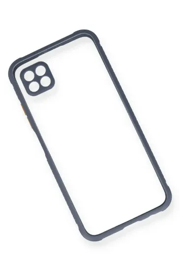 Newface Huawei P40 Lite Kılıf Miami Şeffaf Silikon - Gri resmi