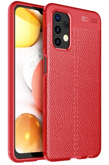 Newface Samsung Galaxy A13 4G Kılıf Auto Focus Kapak - Kırmızı resmi