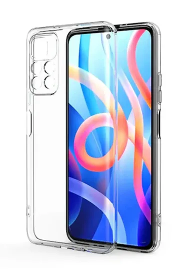 Newface Xiaomi Poco M4 Pro 4G Kılıf Lüx Şeffaf Silikon resmi