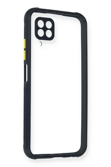 Newface Huawei P40 Lite Kılıf Miami Şeffaf Silikon - Lacivert resmi