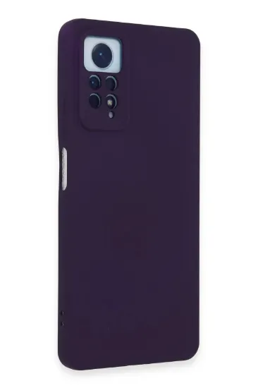 Newface Xiaomi Redmi Note 12 Pro 4G Kılıf Nano içi Kadife Silikon - Mor resmi