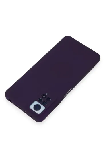 Newface Xiaomi Redmi Note 12 Pro 4G Kılıf Nano içi Kadife Silikon - Mor resmi