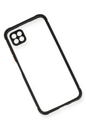 Newface Huawei P40 Lite Kılıf Miami Şeffaf Silikon - Siyah resmi