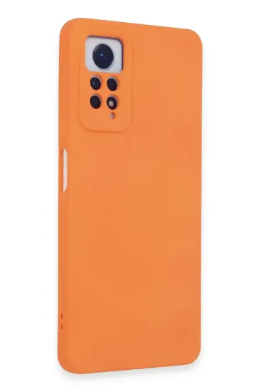 Newface Xiaomi Redmi Note 12 Pro 4G Kılıf Nano içi Kadife Silikon - Turuncu resmi