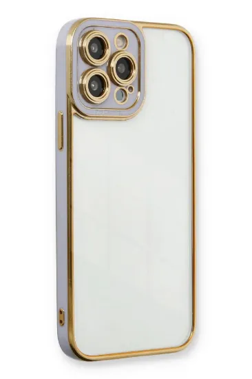 Newface iPhone 13 Pro Max Kılıf Liva Lens Silikon - Lila resmi