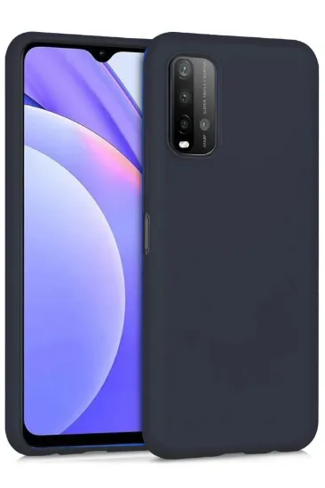 Newface Xiaomi Redmi 9T Kılıf Nano içi Kadife Silikon - Siyah resmi