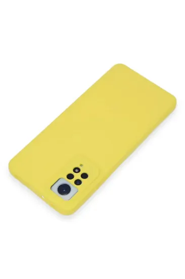 Newface Xiaomi Redmi Note 12 Pro 4G Kılıf Nano içi Kadife Silikon - Sarı resmi