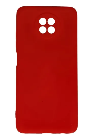 Newface Xiaomi Redmi Note 9 5G Kılıf Nano içi Kadife Silikon - Kırmızı resmi