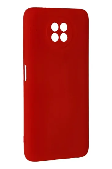 Newface Xiaomi Redmi Note 9 5G Kılıf Nano içi Kadife Silikon - Kırmızı resmi