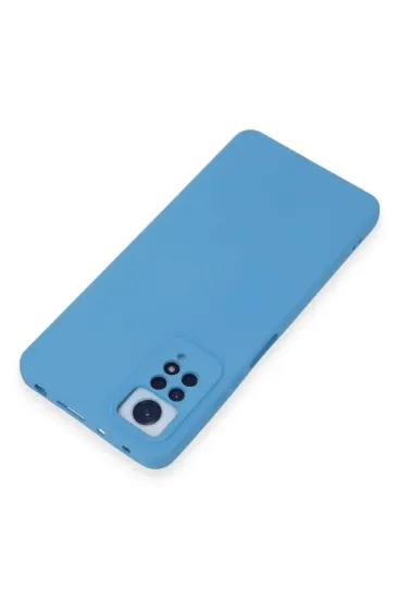 Newface Xiaomi Redmi Note 12 Pro 4G Kılıf Nano içi Kadife Silikon - Mavi resmi