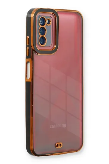 Newface Samsung Galaxy A03S Kılıf Liva Lens Silikon - Siyah resmi