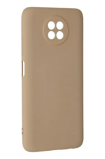 Newface Xiaomi Redmi Note 9 5G Kılıf Nano içi Kadife Silikon - Bej resmi