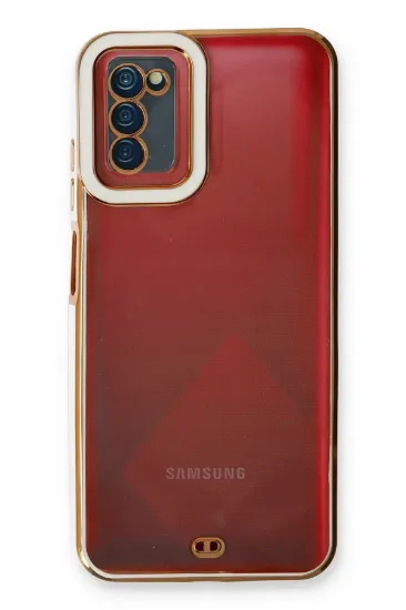 Newface Samsung Galaxy A03S Kılıf Liva Lens Silikon - Beyaz resmi