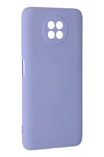 Newface Xiaomi Redmi Note 9 5G Kılıf Nano içi Kadife Silikon - Lila resmi