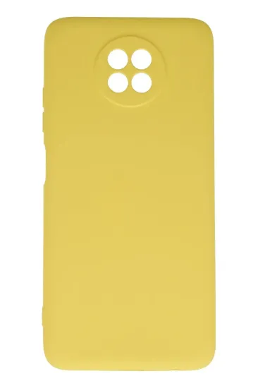 Newface Xiaomi Redmi Note 9 5G Kılıf Nano içi Kadife Silikon - Sarı resmi