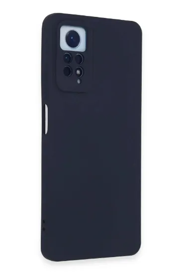 Newface Xiaomi Redmi Note 12 Pro 4G Kılıf Nano içi Kadife Silikon - Lacivert resmi