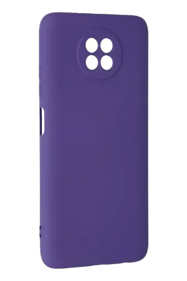 Newface Xiaomi Redmi Note 9 5G Kılıf Nano içi Kadife Silikon - Mor resmi