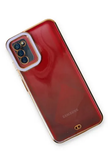 Newface Samsung Galaxy A03S Kılıf Liva Lens Silikon - Lila resmi