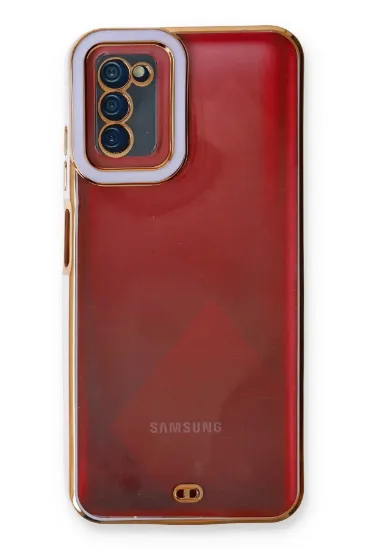 Newface Samsung Galaxy A03S Kılıf Liva Lens Silikon - Lila resmi